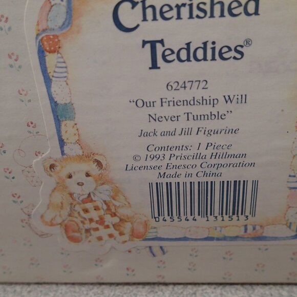 Cherished Teddies Jack and Jill Our Firendship Will Never Tumble - Picture 7 of 8